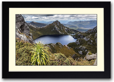 

Mountain locked lake Fine Art Print(14 inch X 20 inch, Framed)