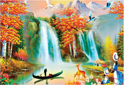

ESPcreationWaterfalls Paper Print(12 inch X 18 inch, Rolled)