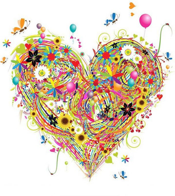 

Life full of Color - Medium Size Ready To Frame Rolled Digital Art Print On Photographic Paper(18 inch X 18 inch, Rolled)