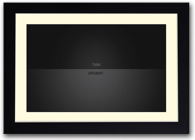 

Think Different Motivational Fine Art Print(14 inch X 20 inch, Framed)