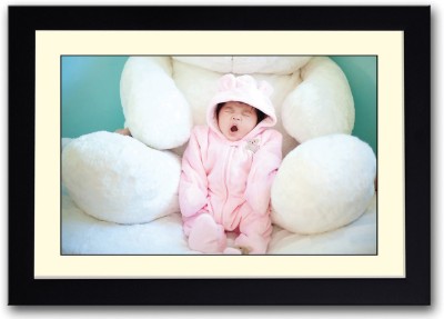 

Cute Baby yawning Fine Art Print(14 inch X 20 inch, Framed)