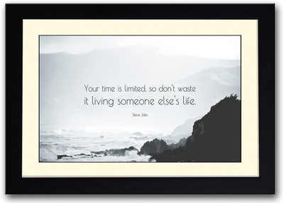 

Your Time Is Limited Steve Jobs Quote Fine Art Print(14 inch X 20 inch, Framed)