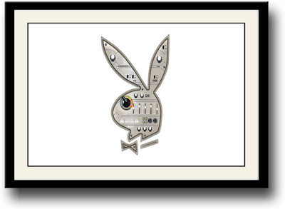 

Radio console bunny rabbit art Fine Art Print(10 inch X 14 inch, Framed)