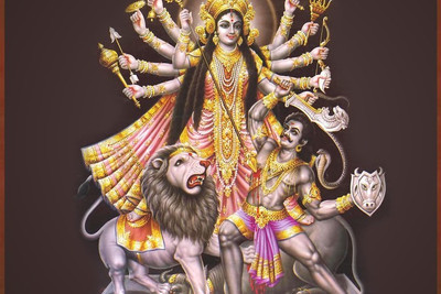 

Posterhouzz Durga Maa Poster Fine Art Print(12 inch X 18 inch, Rolled)