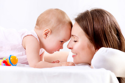 

Baby's Love - Cute Baby with his Mother Paper Print(12 inch X 18 inch, Rolled)