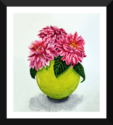 

Tallenge - Beautiful Flowers in a Vase - Premium Quality A3 Size Framed Poster Paper Print(17 inch X 12 inch, Framed)