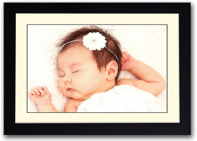 

Baby With Flower Band Fine Art Print(14 inch X 20 inch, Framed)