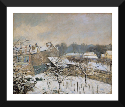 

Tallenge Old Masters Collection - Snow Effect at Louveciennes by Alfred Sisley - Premium Quality A3 Size Framed Poster Paper Print(17 inch X 12 inch, Framed)