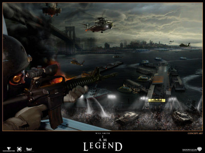 

Movie I Am Legend HD Wallpaper Background Paper Print(12 inch X 18 inch, Rolled)