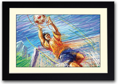 

Football Player Artistic Fine Art Print(14 inch X 20 inch, Framed)