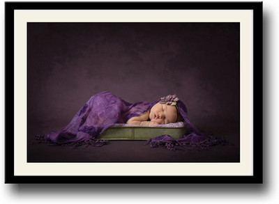 

Cute newborn baby sleeping APS1645 Fine Art Print(10 inch X 14 inch, Framed)