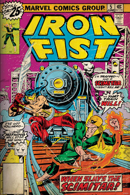 

Iron Fist-scimitar poster (Officially Licensed) Paper Print(36 inch X 24 inch, Rolled)