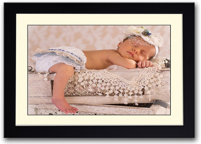 

Baby Sleeping On Crates Fine Art Print(14 inch X 20 inch, Framed)