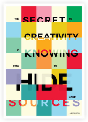 

The Secret to Creativity Albert Einstein Inspirational Quotes Poster Paper Print(18 inch X 12 inch, Rolled)