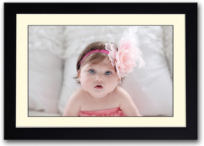 

Cute Pink Flower Baby Image Fine Art Print(14 inch X 20 inch, Framed)