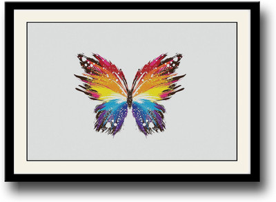 

Beautiful artistic butterfly Fine Art Print(10 inch X 14 inch, Framed)