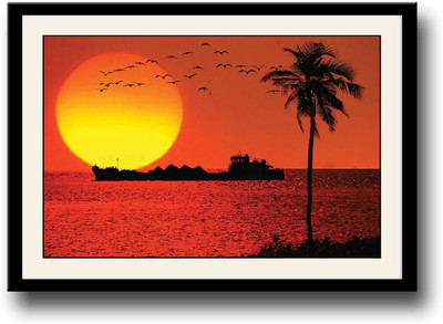 

Sunset View Fine Art Print(10 inch X 14 inch, Framed)