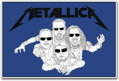 

Metallica music Paper Print(12 inch X 18 inch)
