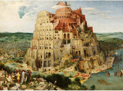

Old Masters Collection - The Tower of Babel by Pieter Bruegel the Elder - Medium Size Ready To Frame Rolled Digital Art Print On Photographic Paper(24 inch X 18 inch, Rolled)