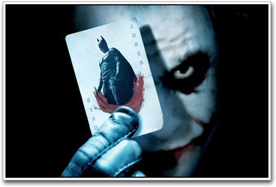 

Joker With Card Paper Print(12 inch X 18 inch)