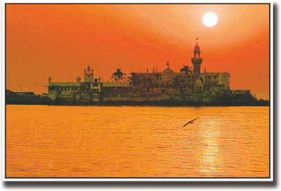 

Castle surrounded with lake Fine Art Print(12 inch X 18 inch, Rolled)