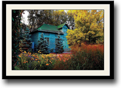 

Beautiful house in forest Fine Art Print(10 inch X 14 inch, Framed)