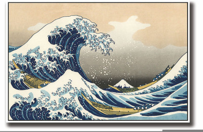 

Posterhouzz The Great Wave Art Fine Art Print(12 inch X 18 inch, Rolled)