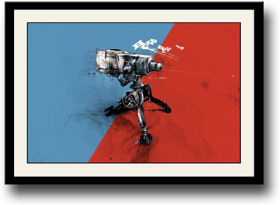 

Automatic artistic gun Fine Art Print(10 inch X 14 inch, Framed)