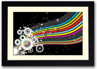 

Colorful stars Fine Art Print(14 inch X 20 inch, Framed)