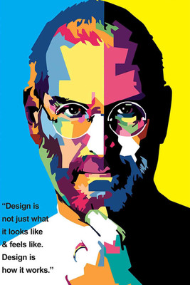 

Oshi - Steve Jobs Motivational Quote (2) Paper Print(18 inch X 12 inch, Streched)