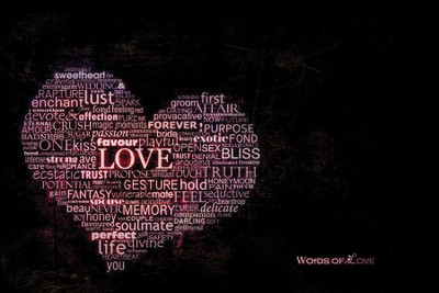 

TMS Words of Love Paper Print(12 inch X 18 inch, Rolled)