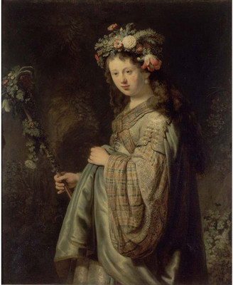 

Old Masters Collection - Flora by Rembrandt - Medium Size Ready To Frame Rolled Digital Art Print On Photographic Paper(24 inch X 18 inch, Rolled)