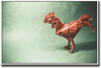 Orange cloth hen Fine Art Print(12 inch X 18 inch, Rolled)