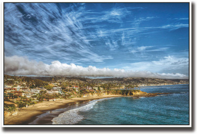 

Blue clouds & beach Fine Art Print(12 inch X 18 inch, Rolled)