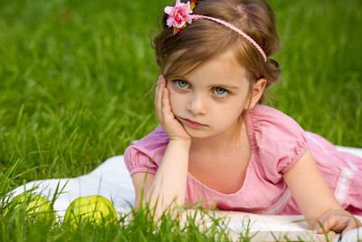 

Child'S Love - Sad Little Girl Paper Print(12 inch X 18 inch, Stretched)