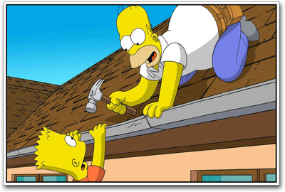

The Simpsons Cartoon Paper Print(12 inch X 18 inch)