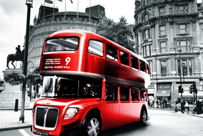 

Oshi - Red London Bus Paper Print(12 inch X 18 inch, Streched)