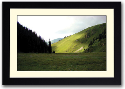 

Beautiful green lands Fine Art Print(14 inch X 20 inch, Framed)