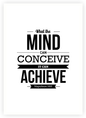 

It Can achieve Napoleon Hill Inspirational Quotes Poster Paper Print(16.5 inch X 11.5 inch)