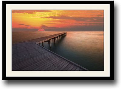 

Beautiful dock in sunset Fine Art Print(10 inch X 14 inch, Framed)