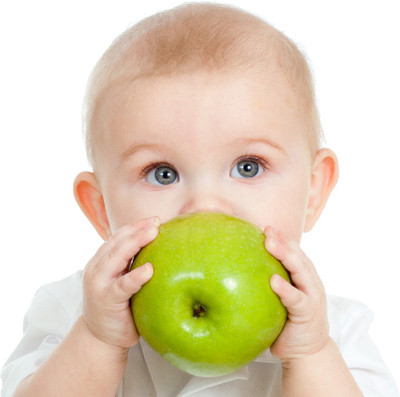 

Posterhouzz Baby With Apple Poster Paper Print(12 inch X 18 inch, Rolled)