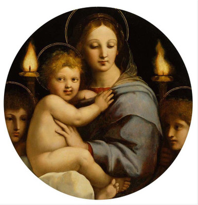 

Old Masters Collection - Madonna of the Candelabra by Raphael - Medium Size Ready To Frame Rolled Digital Art Print On Photographic Paper(18 inch X 18 inch, Rolled)