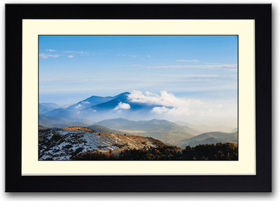 

Cloud Covered Mountains Fine Art Print(14 inch X 20 inch, Framed)