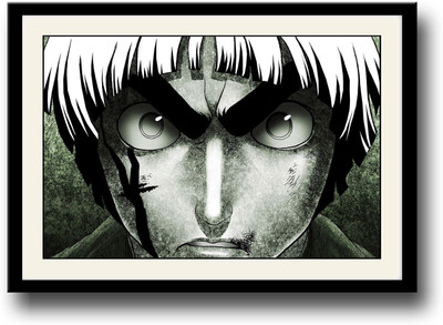 

Cartoon with big eyes Fine Art Print(10 inch X 14 inch, Framed)