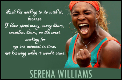 38 Off On Serena Williams Tennis Player Quotes Poster Paper Print 12 Inch X 18 Inch Rolled On Flipkart Paisawapas Com