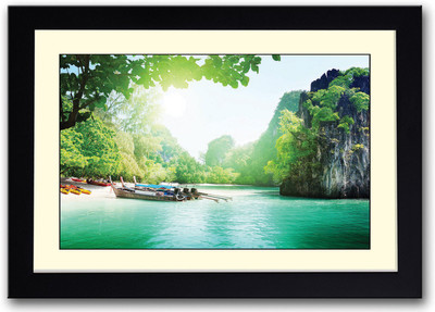

Beautiful beach fabulous Fine Art Print(14 inch X 20 inch, Framed)