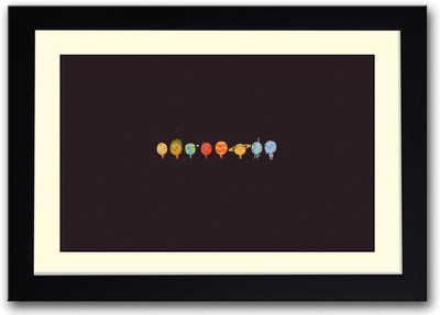 

Cute Solar System Fine Art Print(14 inch X 20 inch, Framed)