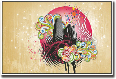 

Buildings abstract design Fine Art Print(12 inch X 18 inch, Rolled)