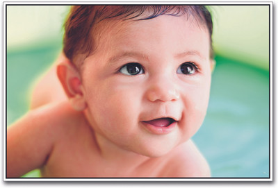 

Cute baby boy looking Paper Print(12 inch X 18 inch)