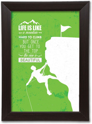 

Quotes Themed Framed Poster. Photographic Paper(13.5 inch X 10 inch, Box Packing)